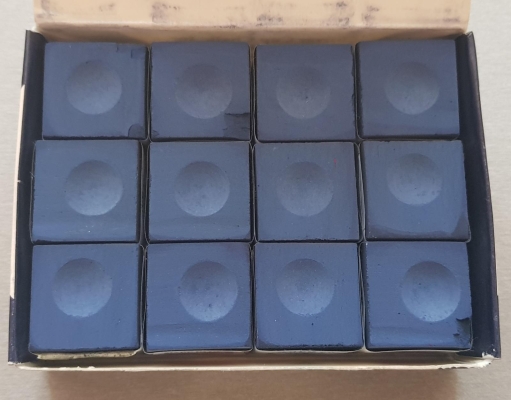 Billardkreide Silver Cup Navy Blau 12er Pack
